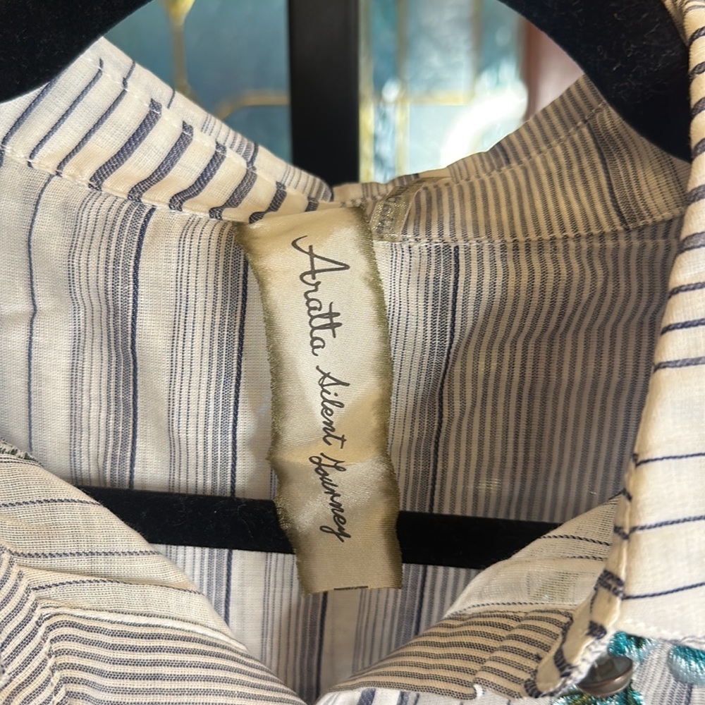 Aratta Dailey Button Down Blouse With Crystal Top… - image 5